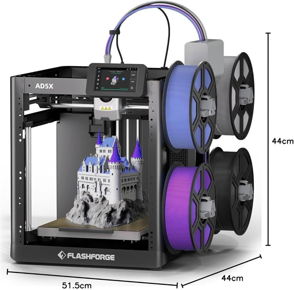 طابعة Flashforge AD5X ثلاثية الأبعاد متعددة الألوان، عالية السرعة
شنو يميز هذي الطابعة؟
- رح تقدر تطبع بـ 4 ألوان بنظام توزيع ألوان مدمج وصغير وسهل جدا بالإستخدام
- حجم طباعة ممتاز 22×22×22 سم وهو مناسب لاغلب أحجام النماذج الملونة
- الطابعة سريعة جداً بالطباعة وسرعتها توصل لـ 600 مم/ث وتسارع 20,000 ملم بالثانية المربعة.. يعني نقدر نكول من اسرع الطابعات بفئتها
- هيكل الطابعة مكعب وتعمل بنظام CoreXY اللي ينطي ثباتية عالية ودقة بالطباعة والهيكل ممكن تحديثه حتى تصير الطابعة مغلقة
التواصل خاص


**إذا كنت صاحب هذا الإعلان وتريد حذفه لأي سبب، رجاءا أرسل رسالة إلى الدعم الفني**