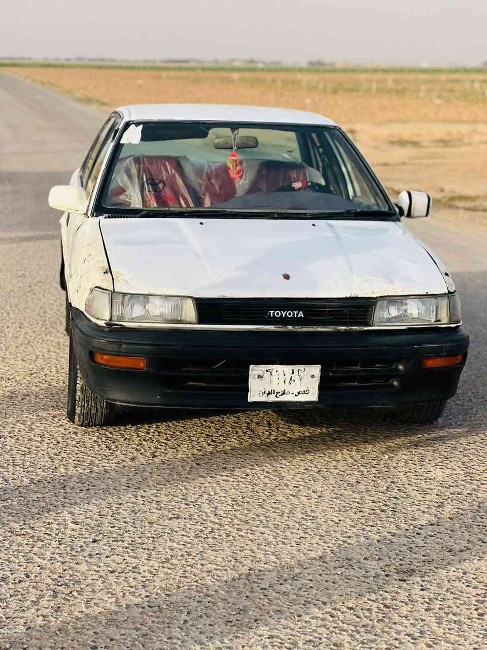 السلام عليكم كورلا فحص صلاح الدين ماندل راعيها موديل 92 
كير ومحرك شرط تايريات جدد كشرها زين
كهربائيات كلها تشتغل لويت زنون 
محرك 16 
ب17وبيها مجال وترهم مراوس 
هــ***********
