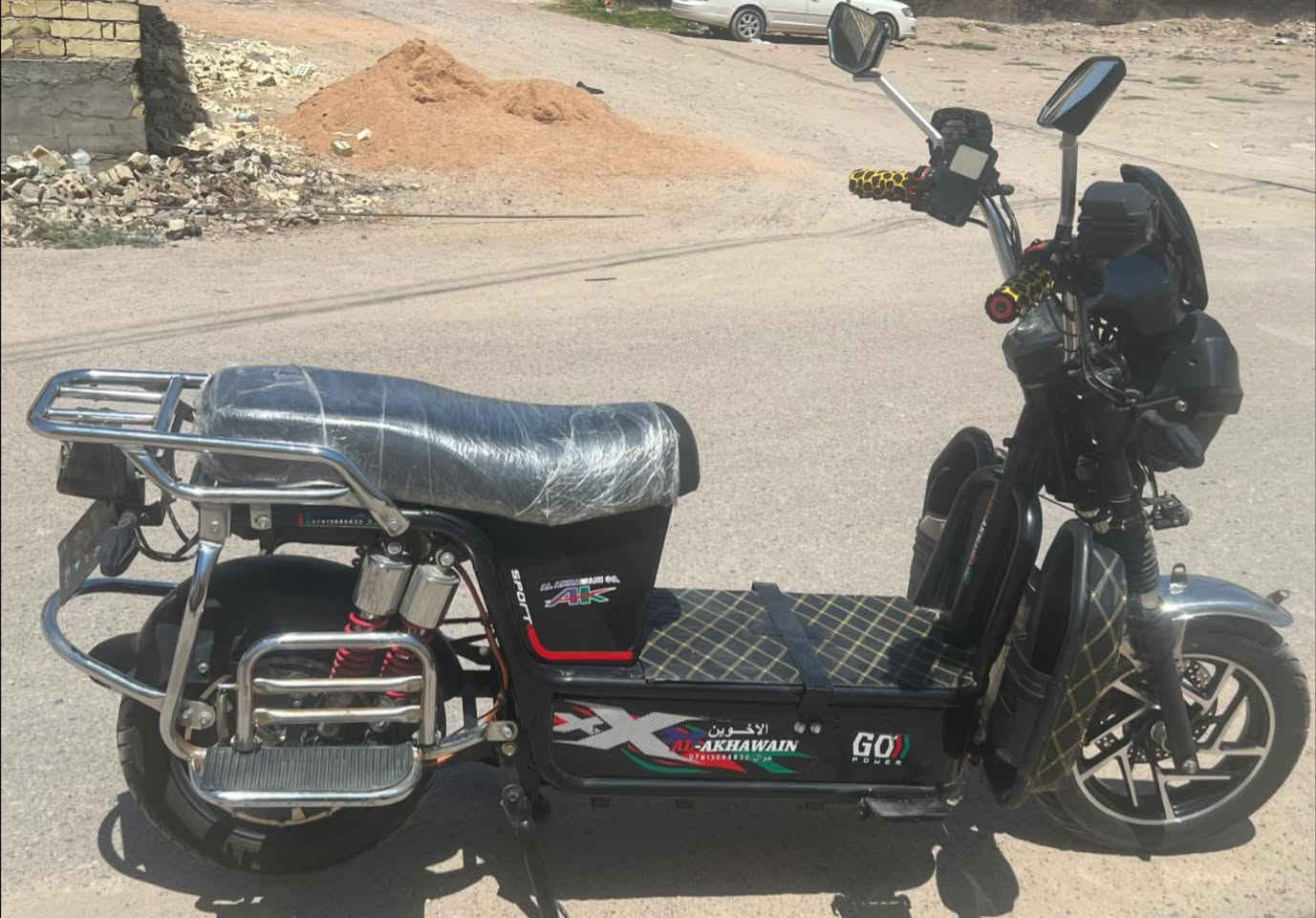 للبيع دراجة شحن جبلي الاخوين موديل  2025 نضافه فول ٦ بطاريات تقره 10 ونص عالفحص  
السعر 600 وبي مجال بسيط 
للاستفسار على الرقم: *********** 
او المراسله خاص
