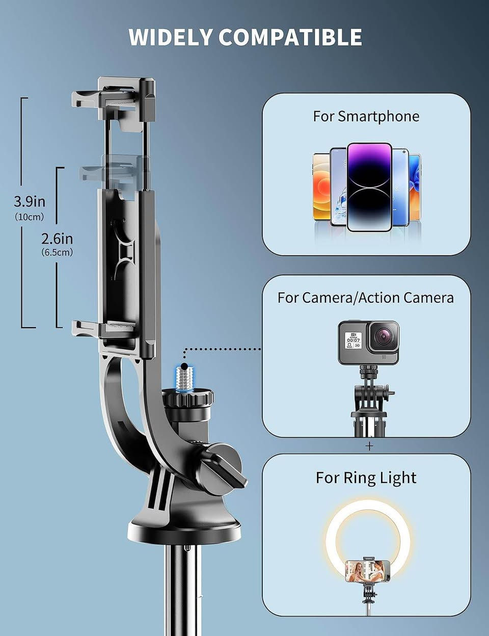 🎥 Q16SS Selfie Stick & Tripod | 1.8M

لە کاتی سێلفی گرتن یان تۆمارکردنی ڤیدیۆ هەستت کردووە کە دەستت دەلەرزێت یان زاویای باش نادۆزیتەوە؟ 🤔

Q16SS چارەسەری ئەو کێشەیەیە 👌

🔹 درێژی تا 1.8 مەتر (180cm) بۆ وێنە و ڤیدیۆی فراوانتر
🔹 دروستکراو لە ئەڵمنیۆمی بەهێز و سووک
🔹 هۆڵدەری مۆبایل بە سوڕانەوەی 360° بۆ هەموو ئاراستەکان
🔹 ڕیمۆتی بلوتووث بۆ وێنەگرتن و تۆمارکردن لە دوورەوە
🔹 دەبێتە Tripod ـێکی جێگیر بۆ لایڤ، ڤلۆگ و ڤیدیۆی TikTok
🔹 گونجاو بۆ مۆبایلەکانی 4 تا 7 ئینچ
🔹 کاتێک دادەخرێت تەنها 31cm قەبارەیەتی، بۆیە ئاسانە لە جانتا یان ئۆتۆمبێل هەڵیبگریت

📸 گونجاو بۆ:
✔️ TikTok Creator
✔️ Instagram Reels
✔️ Facebook Live
✔️ YouTube
✔️ سەفەر و گەشت

ئەگەر دەتەوێت بە بێ یارمەتی کەسێک ڤیدیۆ و وێنەی پڕۆفیشناڵ دروست بکەیت، Q16SS یەکێکە لە باشترین هەڵبژاردەکان.

📩 بۆ نرخ و داواکاری نامە بنێرە. السليمانية, العراق


**إذا كنت صاحب هذا الإعلان وتريد حذفه لأي سبب، رجاءا أرسل رسالة إلى الدعم الفني**