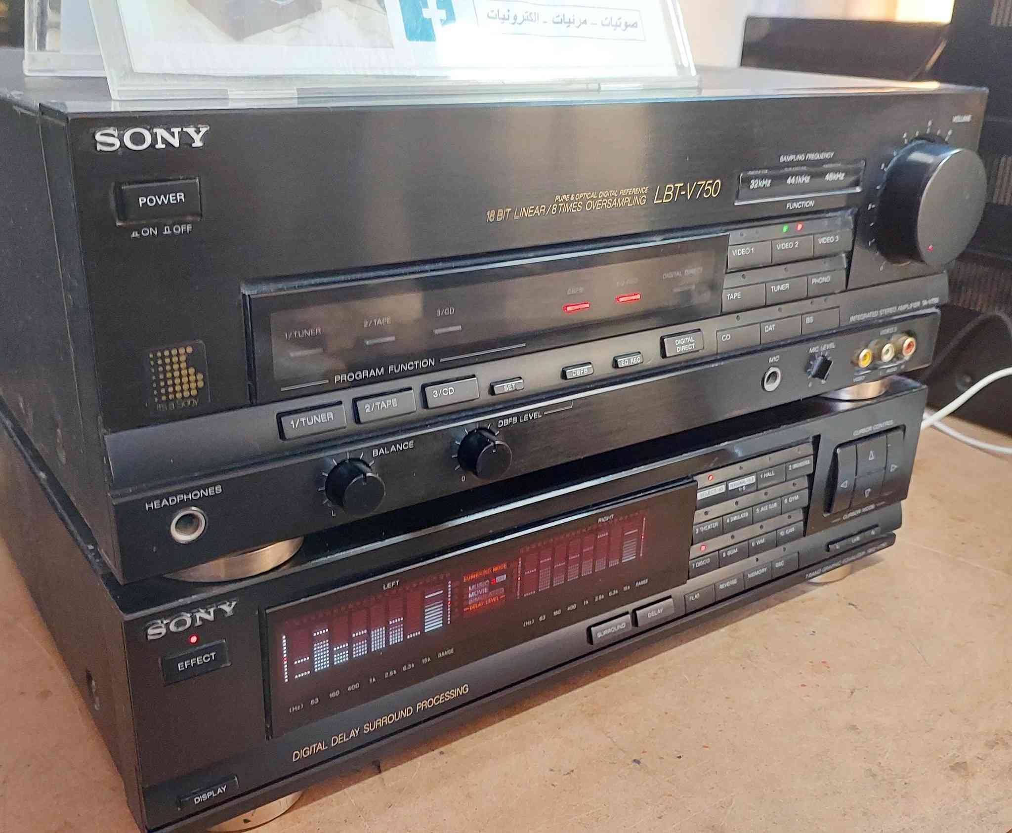 السلام عليكم.. عرض #2026088
أمبليفاير و ايكولايزر سوني SONY V750 amp+EQ 
جهاز بلادي بدون تصليح، كهرباء 100v صناعة يابانية
جهاز بالصحة نظيفة جدا، يحتوي على : مداخل اوكس متعددة، مدخل كرام ديك ، مداخل اوبتكل ضوئي (optical) .
يمكن ربط سبيكرات ضخمة أثنين بقدرة 160w للواحدة. 
المهتم بالشراء يراسلني مسنجر 💖
توصيل موجود كل محافظات العراق ⚘️

Mustafa Electronics 
Audio , Video & Electronics
Whatsapp: ***********
