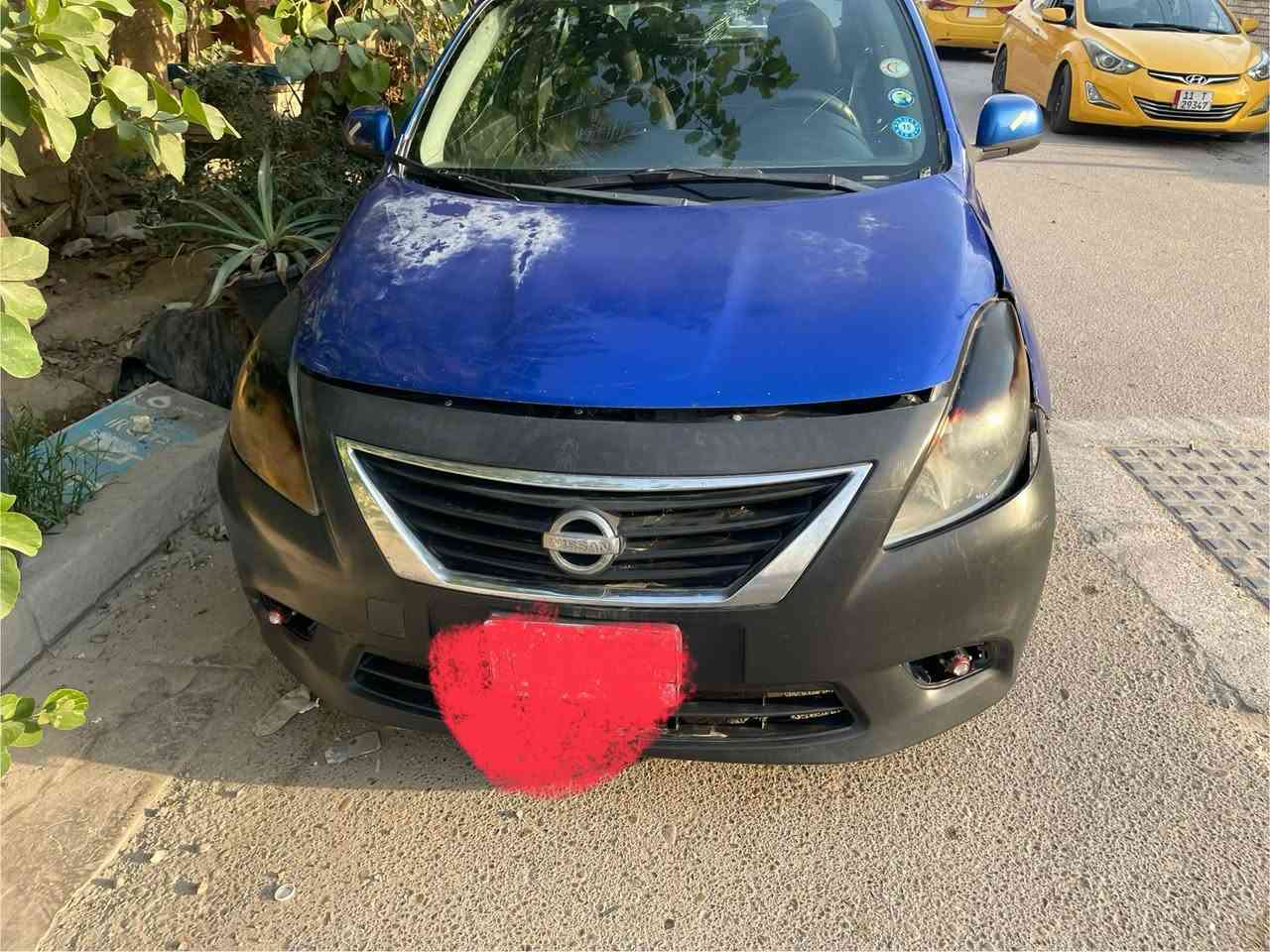 سلام عليكم نيسان فيرسا2014 رقم بغداد للبيع السعر65   الكير بي مشكلةتلفون***********
