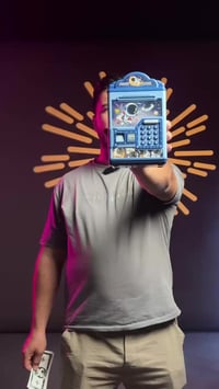 حصالة ذكية • تعليم الادخار • يسع ١٠٠ قطعة