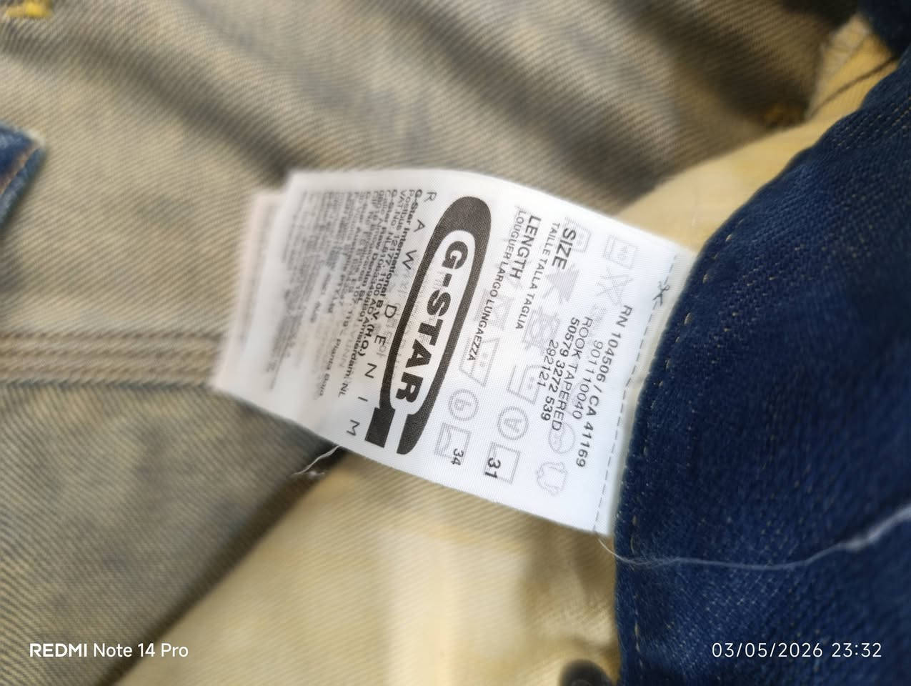 G-star
بنطرون جيستار غير مستخدم 

قياس 30-32
طول115
توفير توصيل للكل محافظات


**إذا كنت صاحب هذا الإعلان وتريد حذفه لأي سبب، رجاءا أرسل رسالة إلى الدعم الفني**