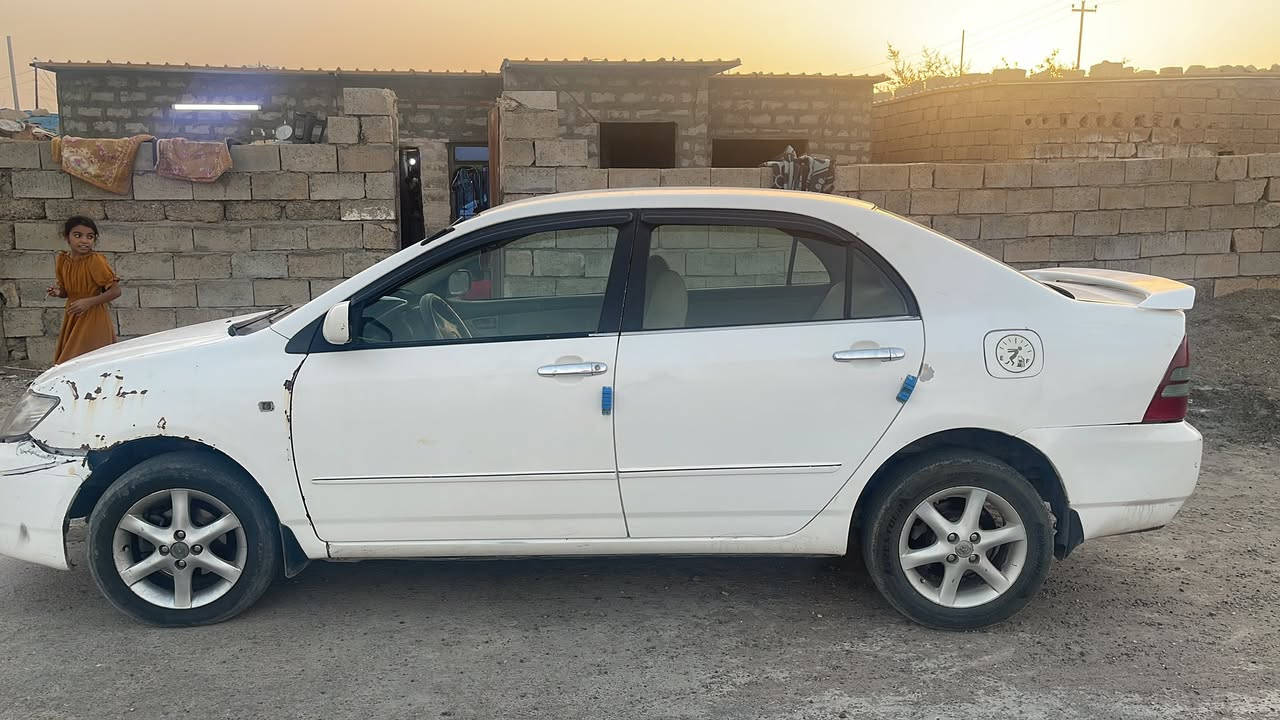 السلام عليكم للبيع فقط كورلا موديل 2002كير أوتوماتيك مصبوغه عام العنوان صلاح الدين تكريت قضاء العلم 
السعر 75$وبيها مجال للأستفسار الاتصال على الرقم التالي ***********
