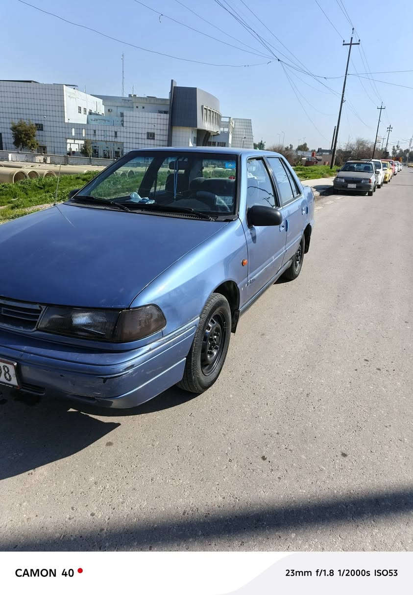 السلام وعليكم هونداي بوني للبيع موديل 1994 فول جامات كهرب تبريد تدفئه السياره بس كير عادي  وضع شركه رقم انكليزي مسطره قطره صبغ مابيها سياره نظيفه للاستفسار ***********
