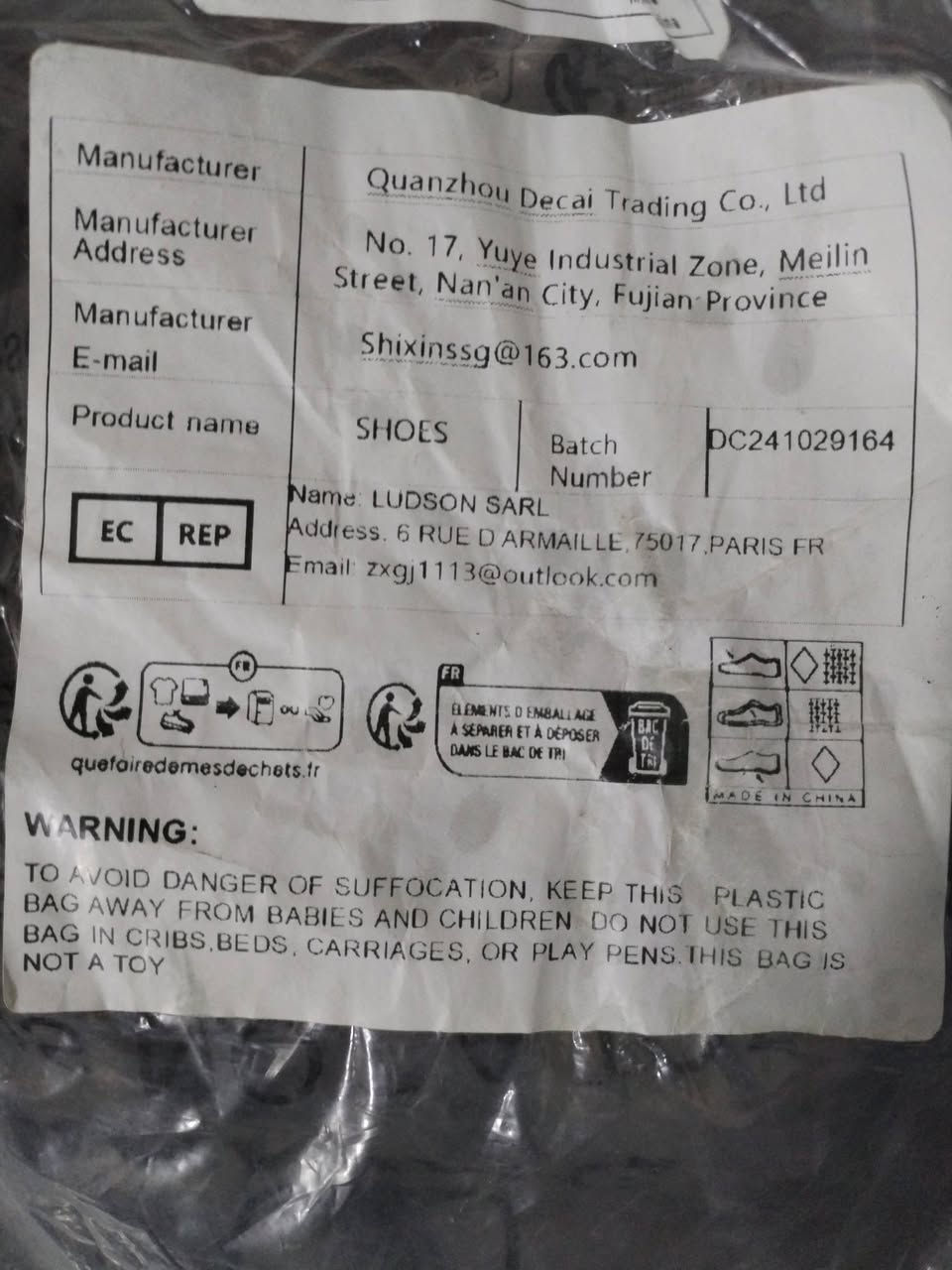 طلع ويا الكراتين السعر ٢٠ الف حذاء خفيف  قياس ٤٣


**إذا كنت صاحب هذا الإعلان وتريد حذفه لأي سبب، رجاءا أرسل رسالة إلى الدعم الفني**