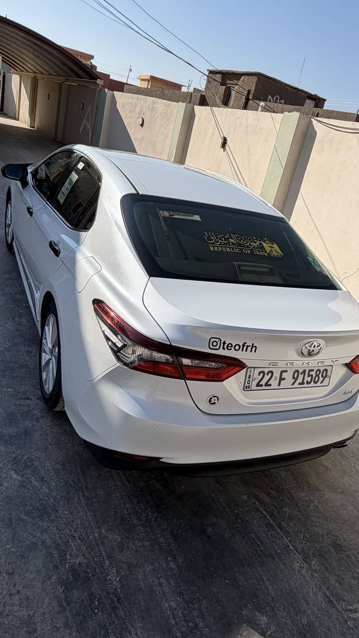 كامري 2024 خليجي GLE بانزين و ليس هايبرد سنويه جديده ماشيه  30 الف كيلو فقط
فول مواصفات 
السياره بأسمي رقم اربيل الجديد السياره مكفوله من الحادث والصبغ والشخط شرط النظافه
المواصفات (فتحه )برده خلفيه اوتو
كشنات جلد + كهرباء الجهتين
حساسات اصطفاف امامي خلفي لايت زنون كشافات
بصمه / شاشه /قطعتين تبريد
و باقي المواصفات المعروفه 
***********
المكان صلاح الدين/بيجي /قرية البوطعمة
