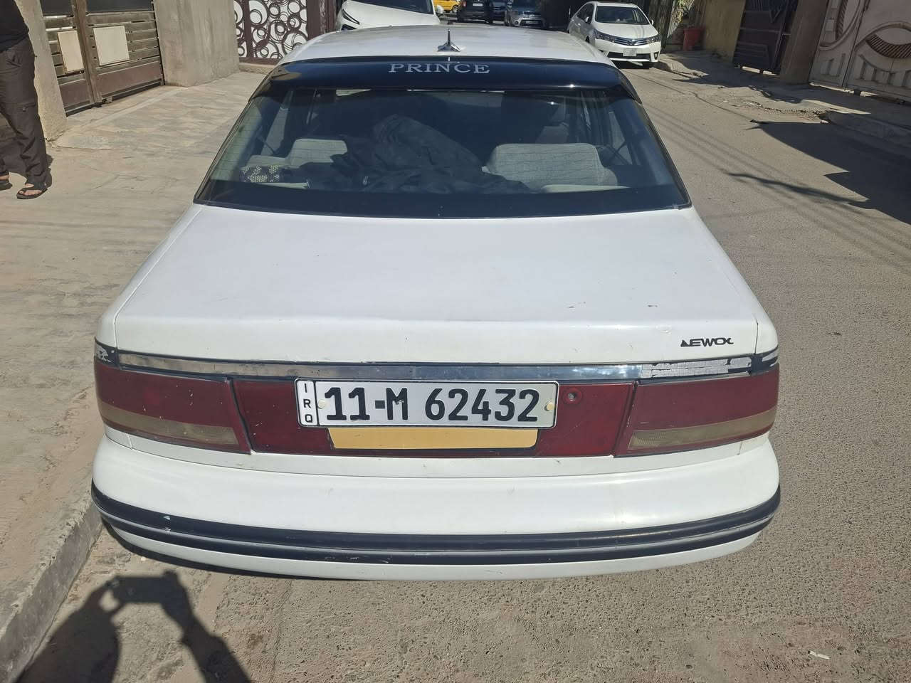 السلام عليكم سياره برنس موديل ٩٥ مكينه كير مكفولات بيه   كير اوتماتيك رقم بغداد السعر ٣٨ وبيه مجال قليل الرقم التلفون *********** مكاني بغداد حي الشهداء
