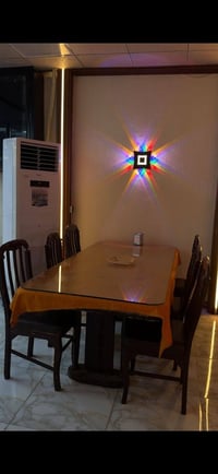 9 ميوزه  كل ميز مع 6 كراسي للبيع خشب اصلي صاج قوي كلش سعر 200 الف  للا...