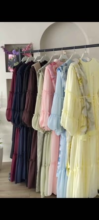 فستان الاميره • شيفون مبطن • مقاسات 38-48