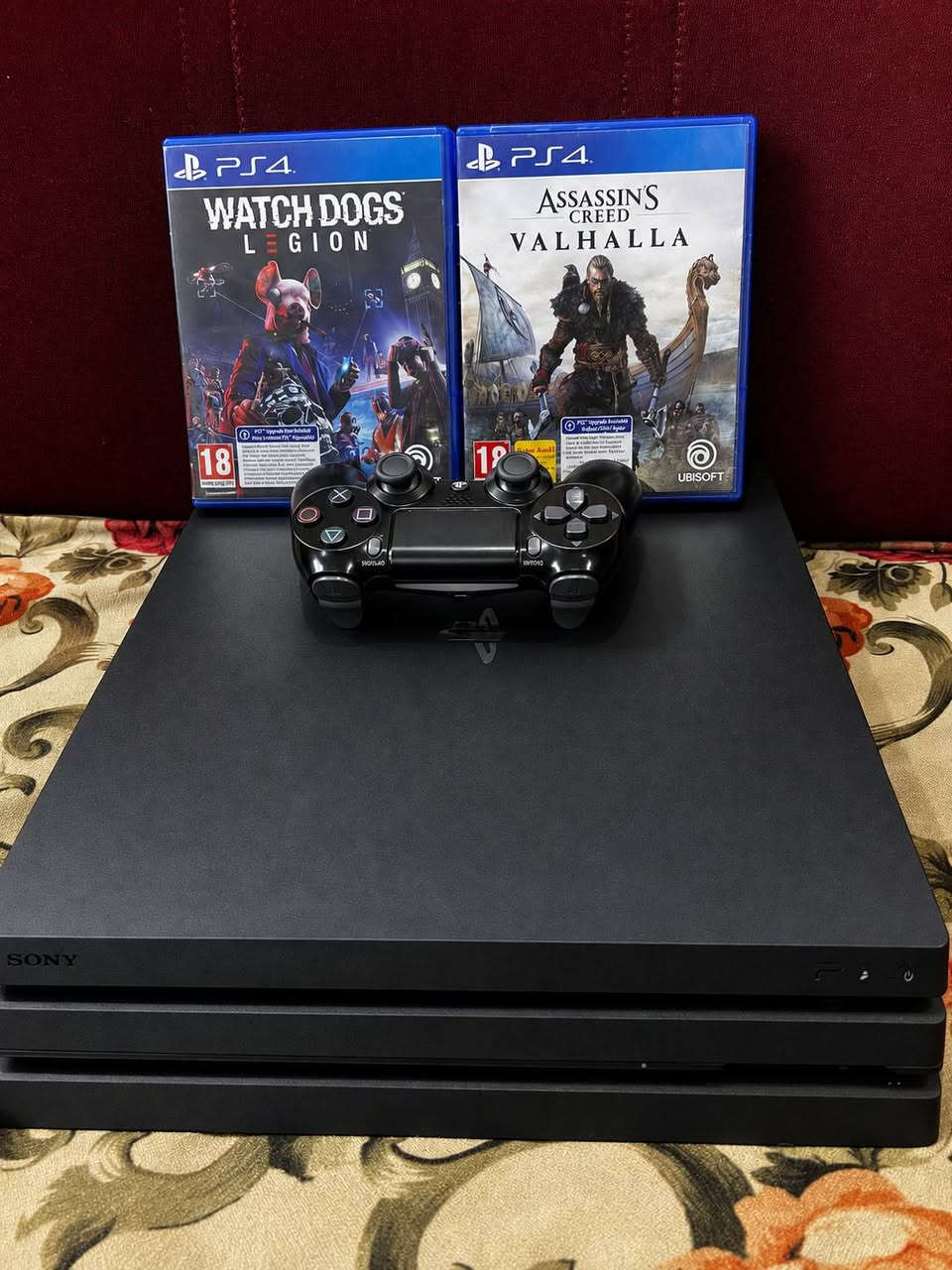 سلام عليكم
شباب بلي 4برو 1تيرا مستخدم قليل اوياه قرصين ASSASSINS CREED VALHALLA...WATCH DOGS LEGIONمكاني كربلاء وعندي توصيل لكل عراق رقمي***********
