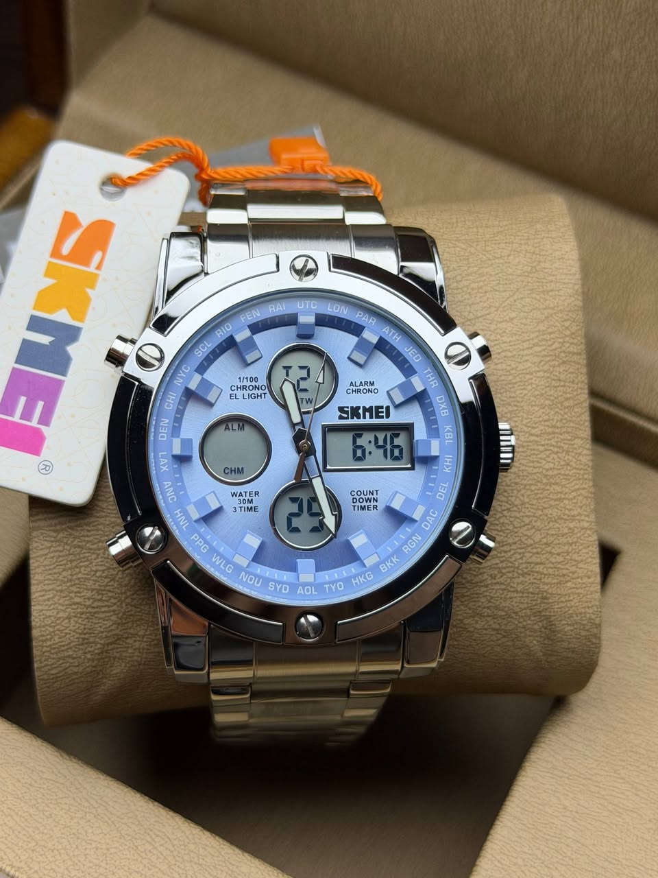 SKMEI 
اصلي ماكنة ياباني 
ضمان سنة 
قطر واسع
دبل تايم 
ليد انارة داخلي
ارقام واميال لامينوس  
نظام 12،24 ساعة 
منبه 
ستانلس ستيل 
عداد وقت 
توقيت يومي شهري 
مقاومة للماء 50 متر 

30 الف على اول تم

jhYqORttTmWfzsAheY


**إذا كنت صاحب هذا الإعلان وتريد حذفه لأي سبب، رجاءا أرسل رسالة إلى الدعم الفني**