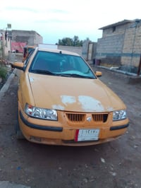 سمند موديل 2010سياره مصفره هئه وضريبه مكينه بيه بخار قليل حداديه نص تا...