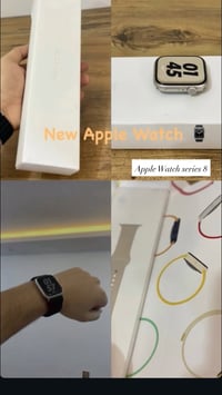 ‏‎ساعة ابل واج سيريس 8  ‏‎حجمها : 45 mm  ‏‎نسبة البطارية : 95 %  ‏‎نسب...