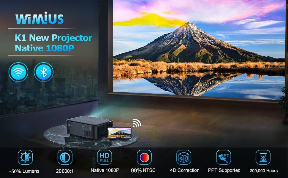 🔥 عملاق الأداء والعرض من   wimius🔥 
Model k1
امتياز ألماني 🔥 🌺 
جهاز جديد غير مستخدم ❤️ 
اصلي وليس تجاري 
مواصفات ولااروع 4k
ألوان سينمائية  🌈🌈
اللومنز 28.000 حقيقي بدقة 4k
واي فاي 2.4 & 5G
بلوتوث Bluetooth 💯 💯 
سماعات داخليه ستيريو بتقنية HIFI 
نظام تصحيح تلقائي لزاوية السقوط 6D 😱😱
يعمل بوضوح في النهار ولاتحتاج الى تعتيم
التباين 20.000:1
نمر العدسة 100000 ساعة
منافذ متعددة مع الجهاز hdmi Usb Microphone Av
تهوية مزدوجة مع فلتر لتنقية الاتربة من مايقلل دخول الاتربة للجهاز 
الملحقات حقيبة جميلة كيبلات ورمونت وكتلوك 
حجم العرض يصل ل 7 متر
يعمل على الهاتف أندرويد و IOS الايفون 
يمكن ربطه مع الستلايت او الحاسبة او بلي ستيشن
منافذ الجهاز متكامله وموضحه بالصور
سعر القطعه فقط 125 الف دينار
 وتوجد خدمة توصيل 5 آلاف لكافة انحاء العراق🚙 
للحجز والاستفسار مراسلة الخاص او التواصل عبر الواتس على الهاتف ***********
