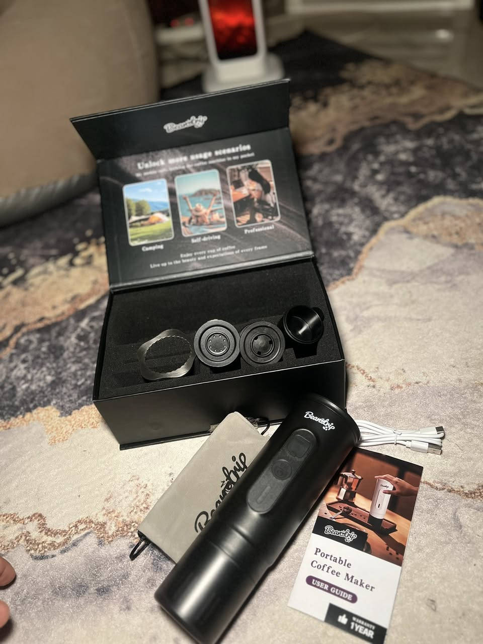 Bean Roastery portable coffee machine  ☕️
Fast charging⚡️

New


**إذا كنت صاحب هذا الإعلان وتريد حذفه لأي سبب، رجاءا أرسل رسالة إلى الدعم الفني**