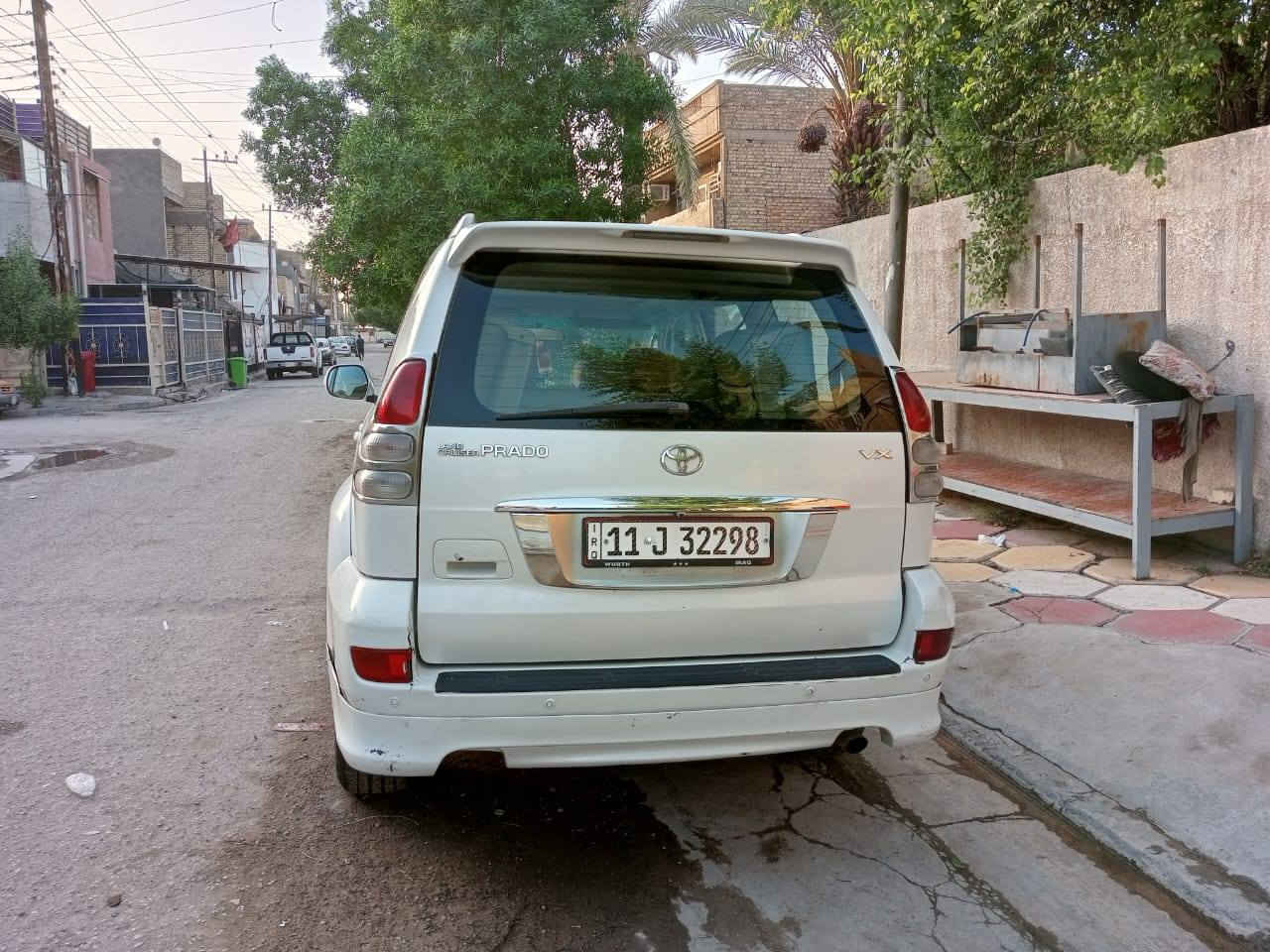 برادو موديل ٢٠٠٩
٦سلندر مواصفات لكزز

بدون صبغ ويوجد جراد في القماره

السعر ١٧٥.$وبيه مجال بسيط

العنوان بغداد /الكرخ *********** اني مكلف بالنشر صاحب رقم السياره موجود لاتصال عليه مشكورين
