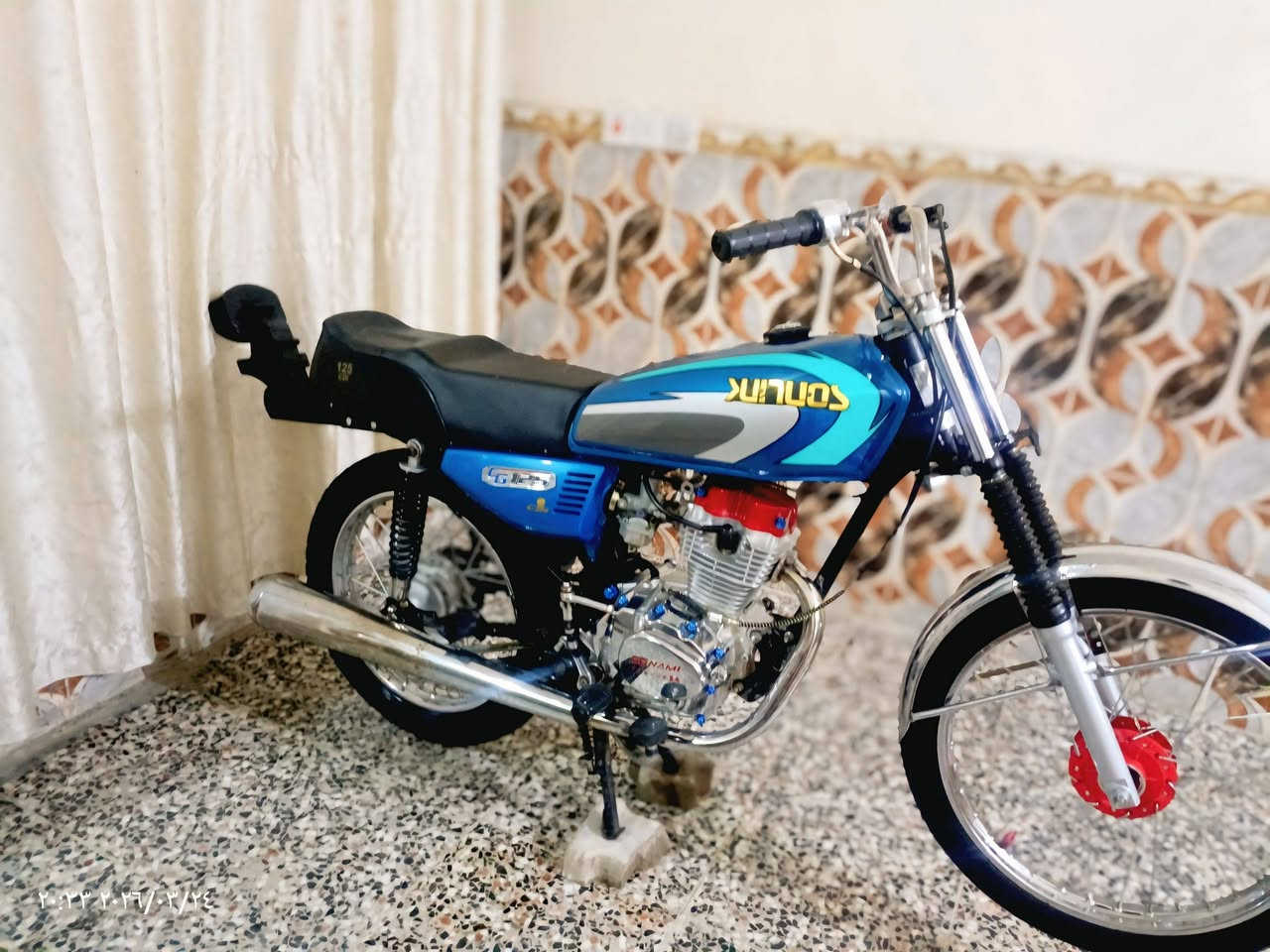 سلام عليكم دراجة أربعة كير حربي محرك تيربو موديل أربعة وعشرين شاصي موديل 18دراجة مكولو كفالة عامة بخمسمية وخمسين  وبيعة مجال،،،لمكان بغداد لستفسار***********
