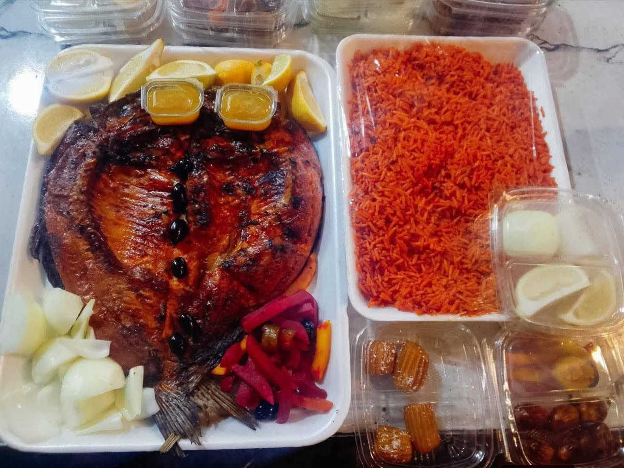 🐟✨ مركز سمك ودجاج الحجيه ✨🐟
🔥 الطعم اللي يحچي عن نفسَه! 🔥
من أول ما تفتح الباب… الريحة وحدها تاخذك لعالم ثاني 😍
هنا النكهة تحچي قصة، والطعم يثبت نفسه من أول لقمة!
نقدم لكم أجود أنواع السمچ الطازج من نهرنا العراقي الأصيل 🐟🇮🇶
مشوي بهدوء وعلى أصوله حتى يحتفظ بكل العصارة والنكهة اللي تعشقها 🥰🔥
🍚 وحتى تكتمل اللذّة…
يتوفر لدينا تمن أحمر مع السمك ❤️
نكهة عراقية أصيلة تخلي التجربة متكاملة بكل تفاصيلها!
🐟✨ ومتوفر أيضاً سمك حي
توصيل بدون شوي حسب الطلب للي يحب يشويه بالبيت وعلى مزاجه 🔥🏠
📍 العنوان: زيونه 710 مقابل بناية صيانة الكهرباء مقابل ماركت زينيا3
🛵 يتوفر لدينا توصيل سريع لحد باب البيت
☎️ للحجز والاستفسار راسلنا من الزر أسفل المنشور أو على الرقم***********  لا تضيع الفرصة! احجز الآن وخلي الطعم يحچي عن نفسه 🔥🐟
