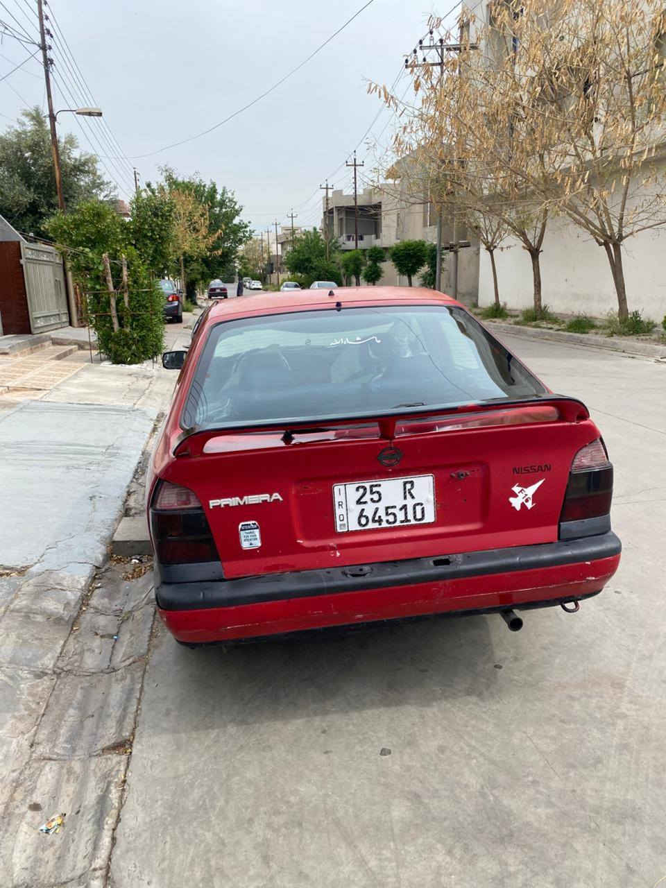 نيسان بريمر موديل 1992 بشرط كير و المكينة بدون كير الخامس ميشتغل اشكد يكلف انزلة من سعر مكينة عشرين سنوية لحد 31 جديد اربع جامات كهربايي يشتغل اربع تايرات جديد باتري جديد تتفية يشتغل بس تبريد يحتاج سوندة و غاز كمبريسر موجود
السعر 28 ومجال 
*********** كركوك, العراق
