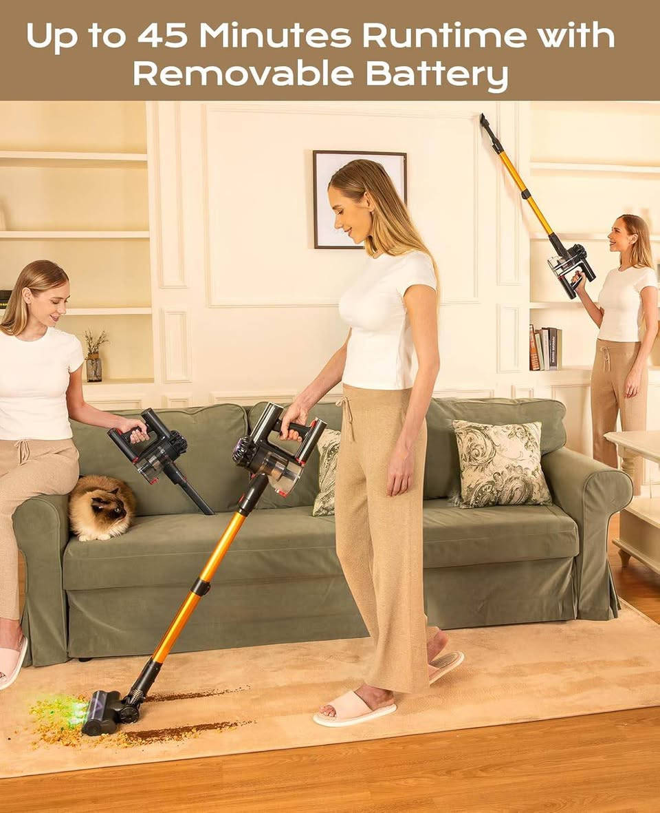 VACTechPro Cordless Vacuum Cleaner
گسکی شەحن
توانای هەلمژینی ٣٥٠٠٠PA
٢ هێزی کارکردنی هەیە
مۆتۆری برەشلس و بێدەنگە  
دەمەکەی فلچەی هەیەو ئەسورێت بۆ هەلگرتنی پارچەی بچوک و لایتی روناک کردنەوەی هەیە بۆ بینین پیسیەکان 
چەند دەمێکی جیاوازی لەگەلە بۆ خاوێنکردنەوەی شوێنی جیاواز
نوێیەو بەکارنەهاتوە بێکێشەیە هەموو پارچەکانی لەگەلە بالەی ئەوروپیە
مۆدیل Vactechpro V15
نرخی ٧٥ هەزار،گەیاندنی هەیە رانية, السليمانية


**إذا كنت صاحب هذا الإعلان وتريد حذفه لأي سبب، رجاءا أرسل رسالة إلى الدعم الفني**