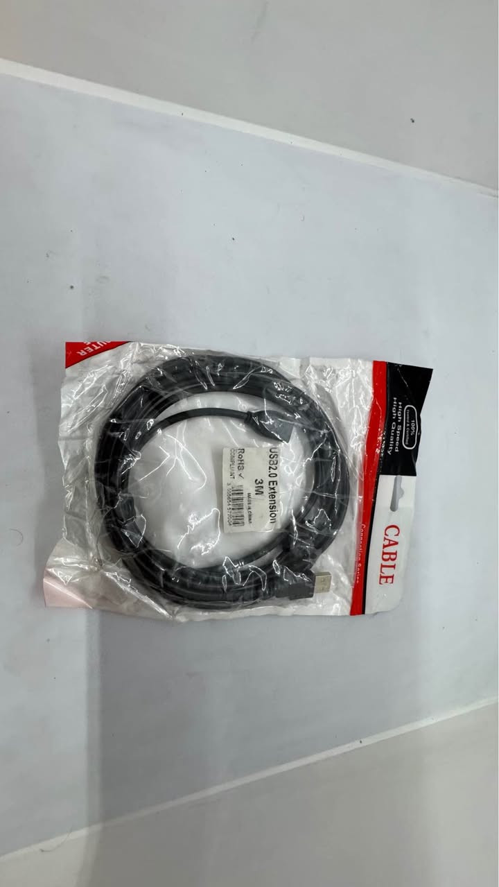 This is a 3-meter USB 2.0 extension cable كيبل تمديد وصلة يو اس بي بغداد, العراق


**إذا كنت صاحب هذا الإعلان وتريد حذفه لأي سبب، رجاءا أرسل رسالة إلى الدعم الفني**