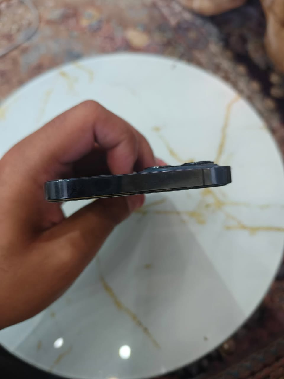 سلام عليكم ايفون 12 برو ماكس جديد بطاريه 84 شرق اوسط نضافه ٩٠ ٪؜ ذاكره 256 بلادي لإتصال *********** السعر 500 الف وبي مجال بسيط
