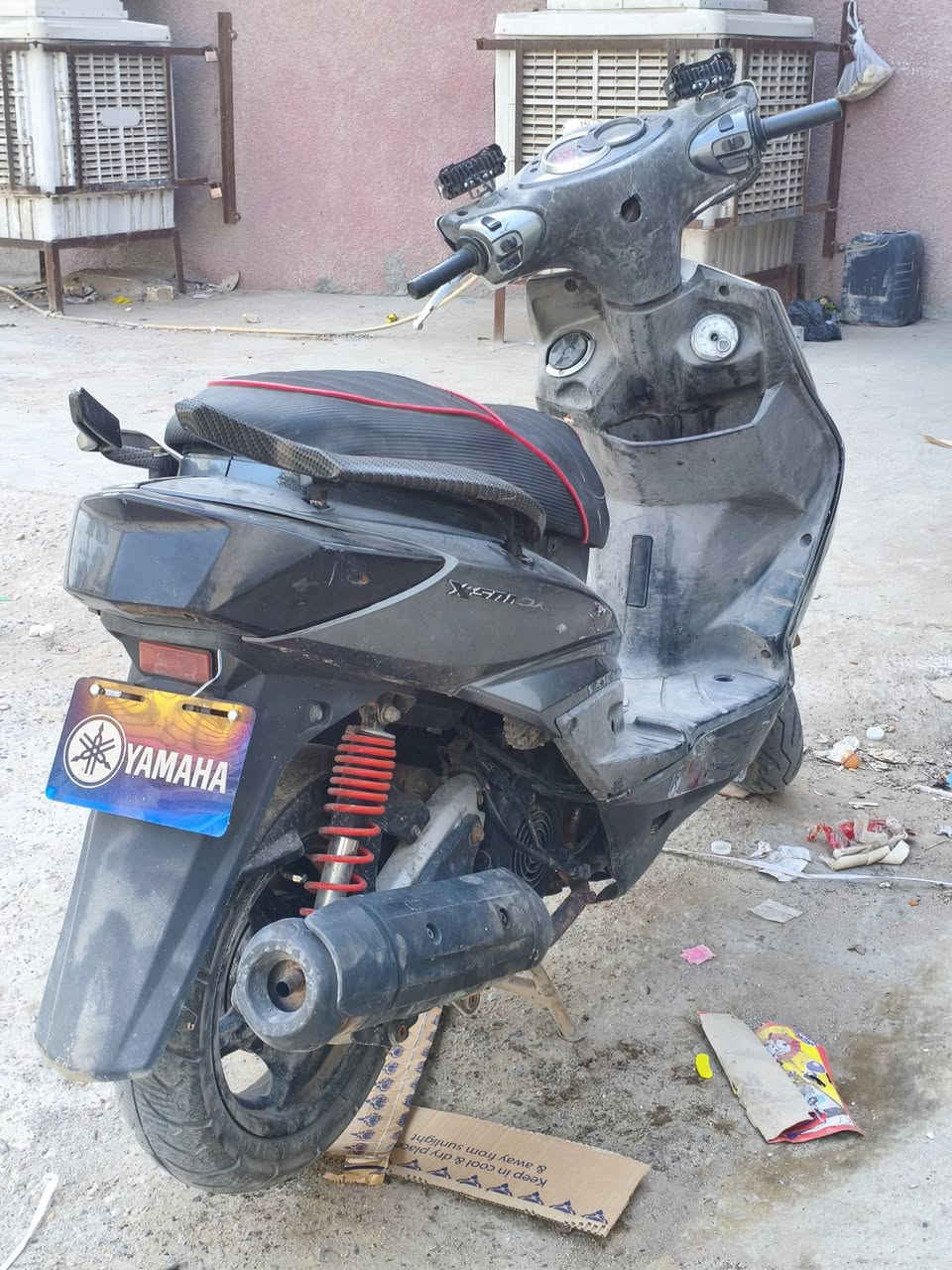 دراجة سكنس فحل نضافة الكفرات 80%
دراجة خير من اله شلعة ومعدل و بانزين محسن كلجات جديدة لايت عدسة ولايتات زنون خارجية ضواها نهار دراجة تخبل 

مكاني بغداد سبع قصور شارع ابو علي ***********
