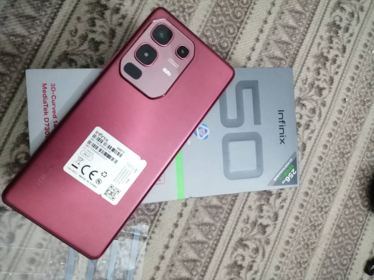 سلام وعليكم
انفنكس  50 G5 ذاكره 256 جديد بل باكيت
السعر 275
العنوان الحريه
الرقم ***********
