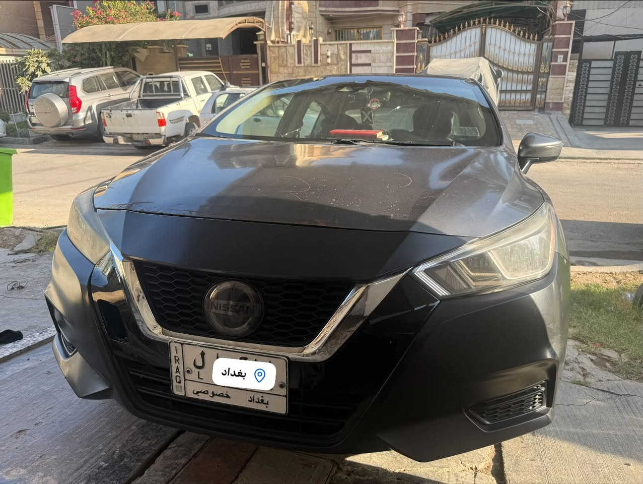 السلام عليكم
NISSAN (VERSA) 2020SV
نسيان فيرسا موديل ٢٠٢٠ فئة Sv 

اللون:سلفر 🔘

المواصفات:

 فول ما عدا الفتحة
 
شاشة  

كامرة 

تحكم  ستيرن

 كروز سرعة

 حساس امامي خلفي

 توقف ذاتي

 بصمة تشغيل  

 مثبت سرعة 

الحادث :  جاملغ وبنيد حادث امريكا وبيها طلقة بالقمار   صور الحادث مرفقة بالمنشور 
  
*ملاحضة :السيارة معوقين وحاليا يعني تكدر تحولها باسمك 
والتبريد محتاج ادامة او غاز 

السعر: 112 ورقة وبيها مجال بسيط 

العنوان بغداد حي الجامعة او حي الخضراء 
الرقم:***********
