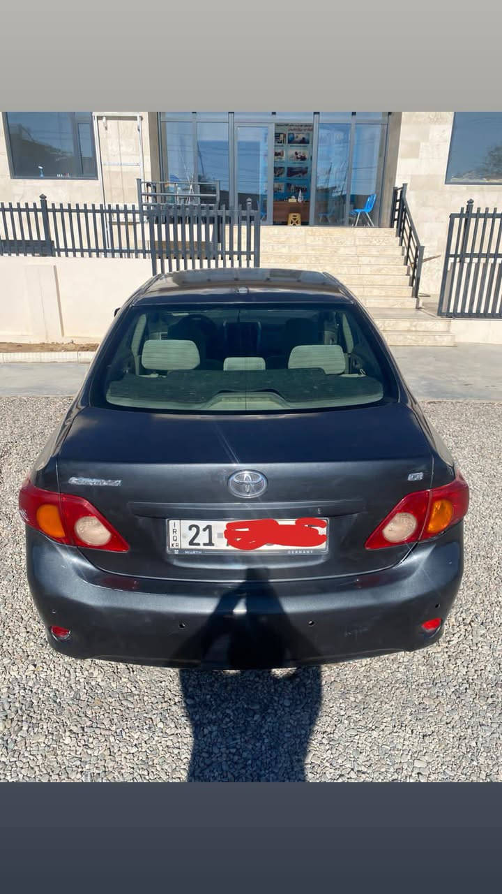 كرولا 2009 نفطي.سليمانية رقم نگليزي.ابشرط تحويل..مرشوشة للجمالية.. عام بدون دواخل و بدون حادث ابشرط..محرك لوك. .تبريد صدر. كير محرك. مكفول...عنوان.كفري.كلار.دوز..سعر83معاملە..ر.***********
