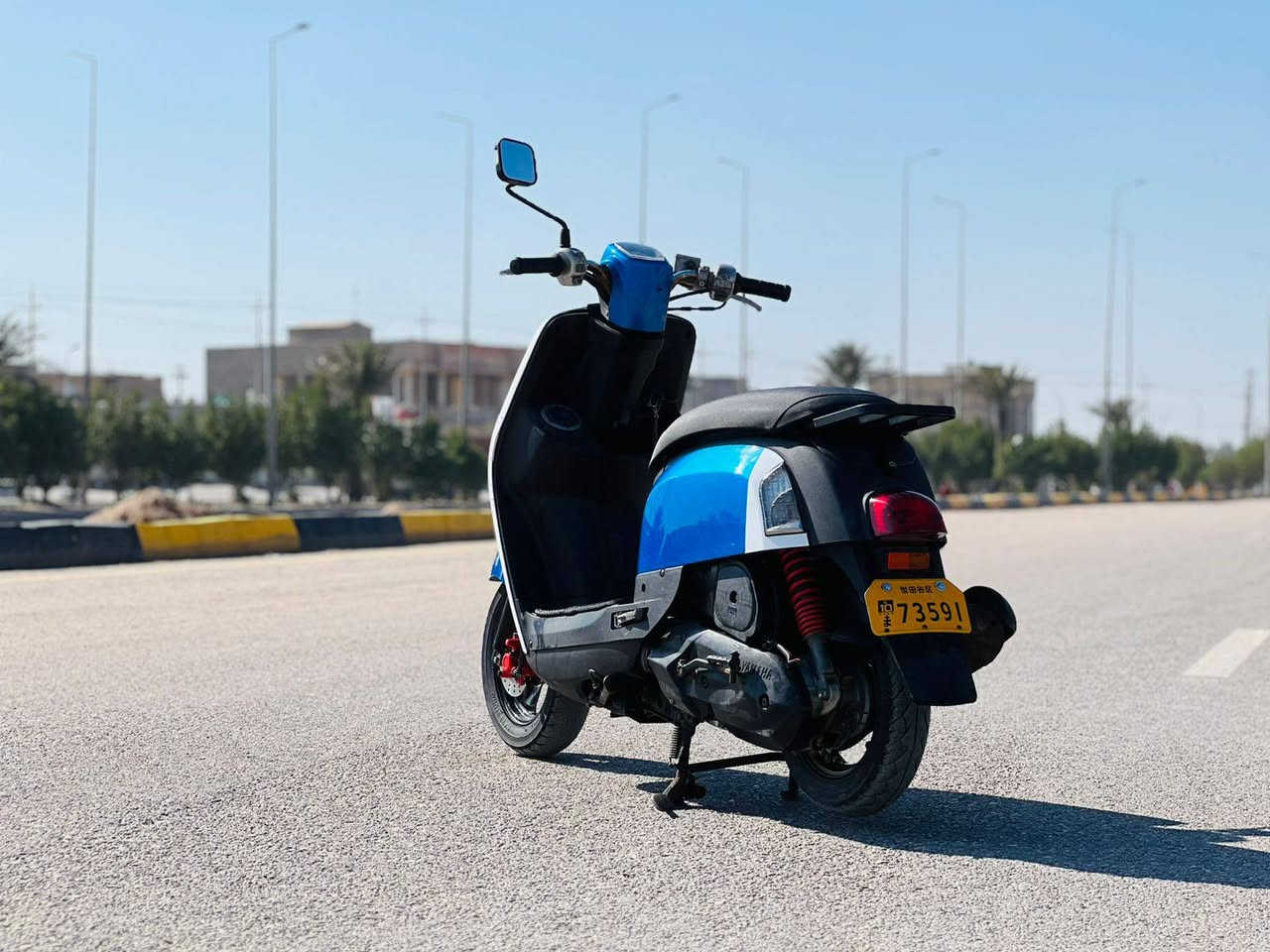 السلام عليكم دراجه بوليس للبيع صارلهة شهر من نزلت رمبه كلشي شغال بيه مكفولة  من كلشي السعر خاص رقم ***********
