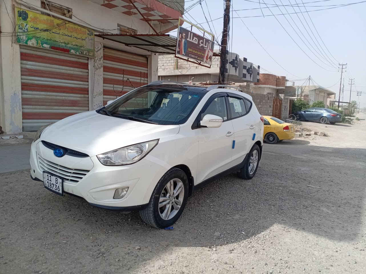 سلام عليكم توسان ٢٠١١ ((خليجي)) فول موصفات بنوراما أشاير بالمري داخل لونين
حساسات تحكم استيرن
السيارة جديدة
محرك كير مكفولات
صدر جديد تخم تاير جدد
تبريد ثلج تدفئه شغاله
رقم بغداد الجديد سنويه وهزه جديد تحويل مباشر
بيها صبغ بس جامرلوغ وباب الباقي كفاله عامه عل فحص
مكان ديالى بعقوبه
السعر ١١٨ وبيها مجال

***********
