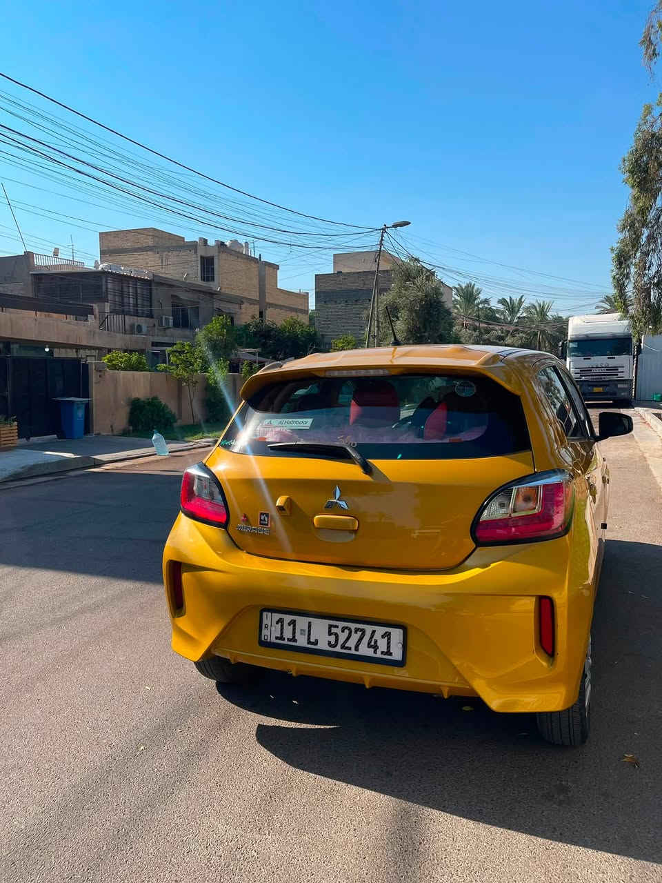 ميراج 2022 ماشي 28km ياباني للبيع
رادار امامي تحديد مسار اتو ستوب 
شاشة كار بلي منظومة زينون بكلايت لد 
مانع انزلاق تحكمات استيرن لون مميز ذهبي 
السياره نضيفه حيل مكفوله كير محرك حداديه تبريد 
الحادث (جاملغ وبنيد) السعر (٩٥) وبي مجال بسيط 
 المكان / الصليخ ***********
