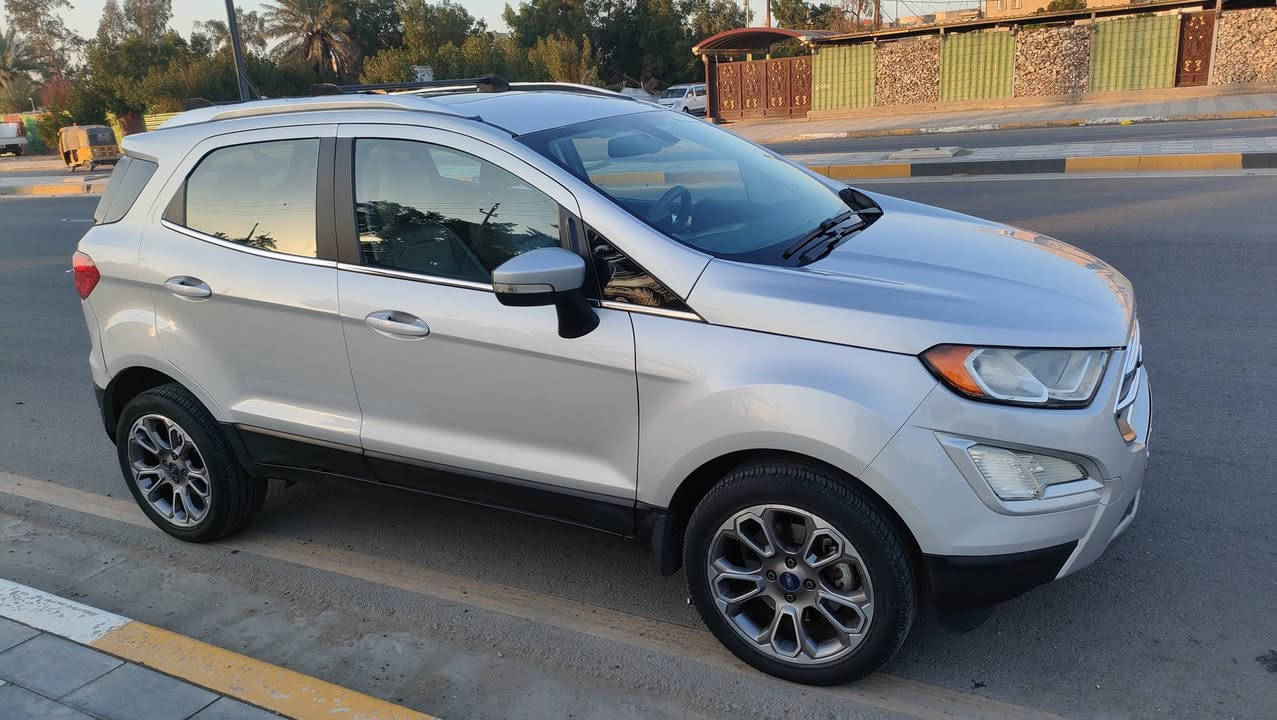 للبيع فورد إيكوسبورت تيتانيوم (Ford EcoSport Titanium) موديل 2018 - فول مواصفات.
تفاصيل السيارة:
​الموديل: 2018.
​الفئة: تيتانيوم (Titanium) - أعلى صنف بالموصفات.
​المحرك: 2000 (المرغوب).
​المسافة المقطوعة: 89 ألف كيلومتر فقط.
​ داخل جلد لون فاتح .
​بصمة تشغيل وأبواب (عدد 2).
​فتحة سقف.
​التقنيات: شاشة كبيرة، كاميرا خلفية دوارة، وحساسات خلفية ونقاط عمياء ومنافذ usb.
اوتو ستارت ستوب.
​ تدفئة كشنات، كراسي جلد.
منفذ كهرباء 110V.
​الإضافات: سيباية حديد قوية.

​الضرر: وارد أمريكي، الحادث بسيط جداً (مرفق صورة الحادث في المنشور).
​الرقم: رقم شمالي والسيارة بإسمي (تحويل مضمون).
​الموقع: السيارة موجودة في بغداد.
​السعر:
​ (108 ورقة) - وبيها مجال بسيط جداً للشاري الجاد.

​للتواصل والاستفسار:
​اتصال أو واتساب: ***********

