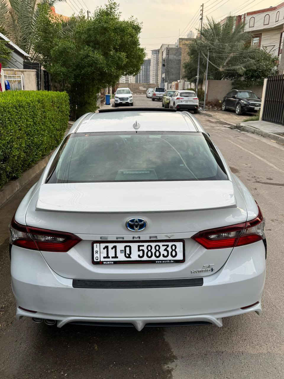 السلام عليكم
كامري هايبرد 2022 SE
ماشيه 34 
مواصفات 
بصمه 
فتحه 
نقطه عمياء 
راداد
توقف ذاتي 
تحكم جهتين 
السعر 21
للاستفسار 
واتس
***********
