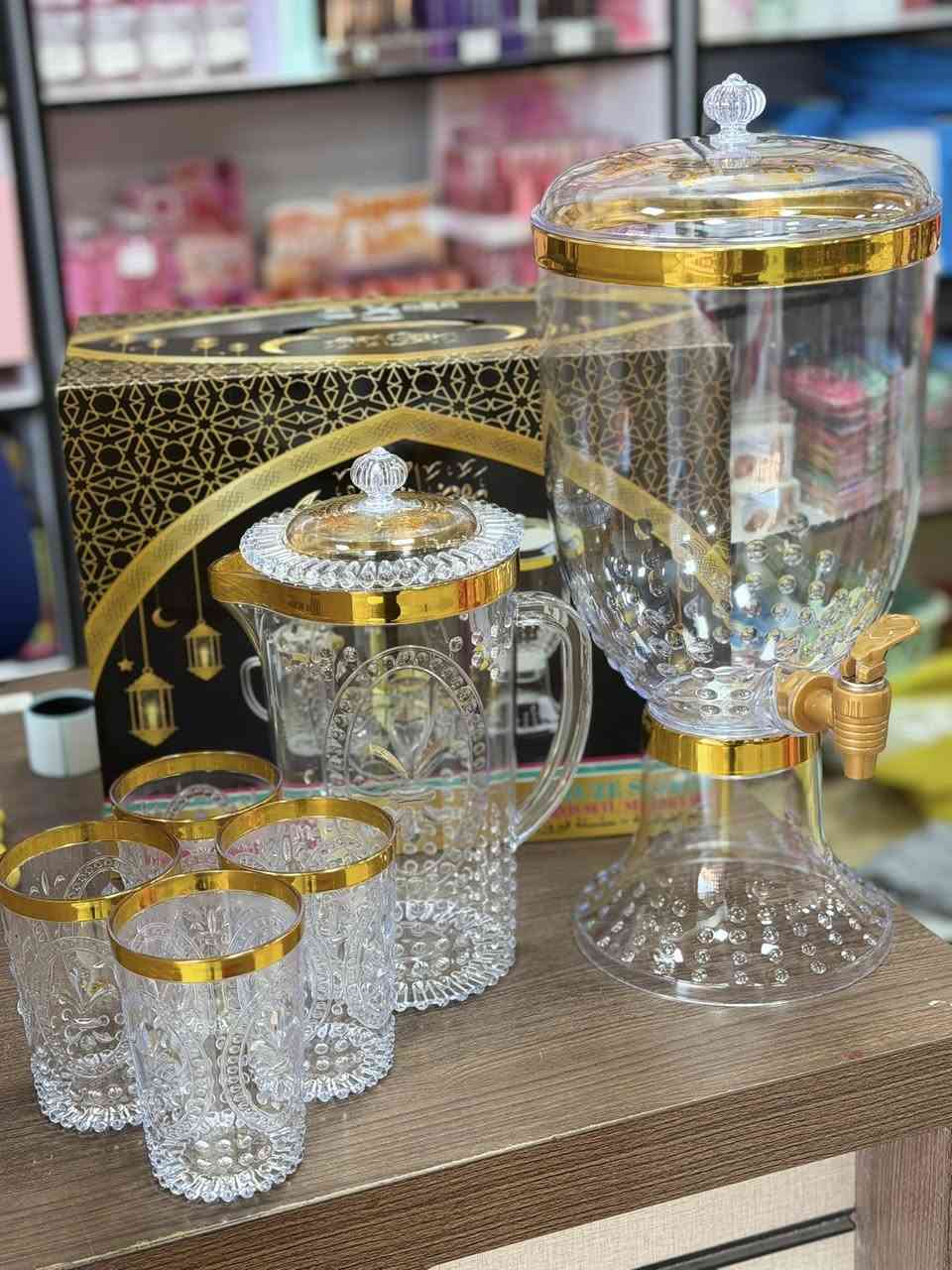 سيت بكج رمضاني 

يتكون من 

دولكه 2.5 لتر 
4 كلاصات كرستال 
1 ق ترمز سوائل 6 لتر 

سعر السيت عرض خاص 🔴 9.500💸💸🔴

يوجد توصيل 🚚 لجميع محافظات العراق 🇮🇶 

للاستفسار 
***********
***********
