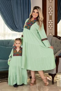 جلابية شانيل • أم وبنت • مقاسات 0-4