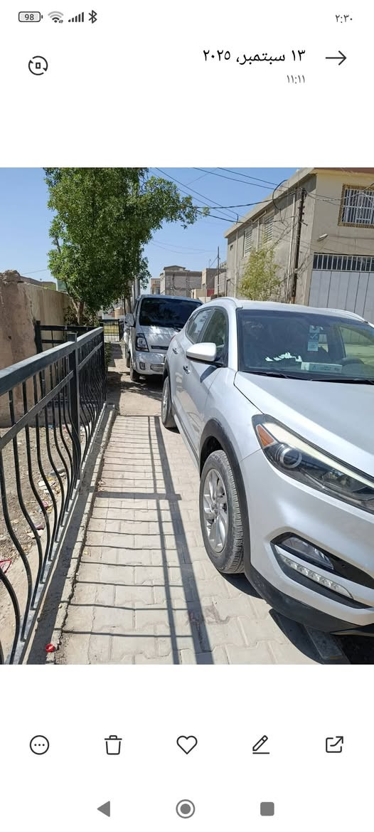 هونداي توسان  2018
رقم بابل لون سلفر
وارد امريكي حادثها  بنيد وجنطه مبدله بلادي وسونارها موجود
السياره جاهزه من كلشي وسعرها١٤٥ وبي مجال مكانها بابل مركز
للاستفسار اكثر ***********
