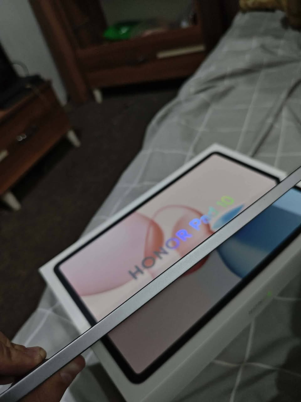 للبيع HONOR Pad 10 (8GB RAM / 256GB)
• الشاشة: 12.1 إنج 120Hz
• المعالج: Snapdragon 7 Gen 3
• الرام: 8GB
• الذاكرة: 256GB
• الكاميرا الخلفية: 8MP
• الكاميرا الأمامية: 8MP
• البطارية: 10100mAh
• 6 سماعات ستيريو

الجهاز بحالة جيدة.

السعر: 300 ألف قفل.


**إذا كنت صاحب هذا الإعلان وتريد حذفه لأي سبب، رجاءا أرسل رسالة إلى الدعم الفني**