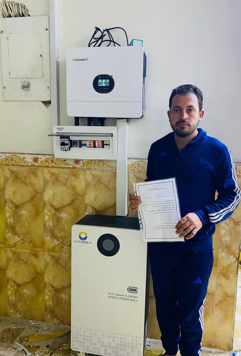 #مستمرين_بالعمل_في_قرية_المسحك تم تنصيب منظومة ليثيوم 16 امبير نهاري مع 15 ليلي لأحد زبائننا في المسحك 

#بطارية ليثيوم حجم 15.3 كيلو واط #بضمان 5سنه
#انفيرتر كرواط حجم 6 كيلو واط  #ضمان سنه
#الواح حجم 625 واط عدد 8 #بضمان 10سنه

ادخل للصفحة شوف العروض شركة الرجا للطاقة الشمسية
تشدلك منظومتك بالنقد والاقساط من خلال المنصه
#لا_كفيل_ولا_مقدمة_تدفع_من_الماستر_18_شهر
#واذا_تنطي_مقدمه_ينزل_السعر
العنوان محافظة صلاح الدين - بيجي -المسحك
للحجز والاستفسار الاتصال على الأرقام التالية:
*********** صلاح
*********** صلاح
*********** محمد
*********** محمد
