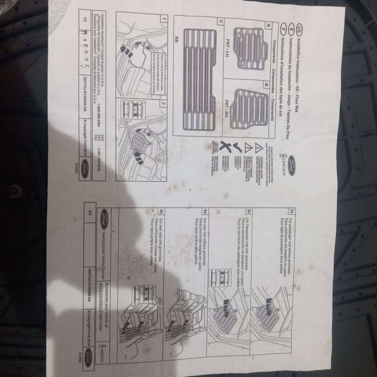 السلام عليكم من رخصة الادمن
السلام عليكم ورحمة الله توفر عندي ارضيات ربر فورد ايدج الأصلي استيراد خاص من شركة فورد والكود الشركة موجود 
الظهر محبب ما يتحرك حوضي يحفظ الاتراب داخله مايطلع ريحه ما يجرد لونه بالغسل اصلي وكود الشركة موجود
يرهم من موديل 2015-2020
اخر قطع ماتتفوت واسعار جوه السوق  
رقمي واتساب *********** او خاص متوفر دائما
