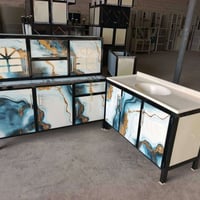 كاونتر قياس متر ونص ملحق متر ونص سنك متر عشرين مرمر امللنيوم   سعر 210...