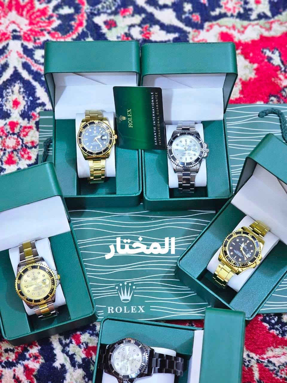 متاح 10 ساعات من ماركة روليكس المواصفات 👇
1_ ساعة من ماركة روليكس تحتوي على اختام من الماركة 
2_ ماستر كوالتي 
3_ تحتوي على 3 كارت ضمان + 3 كيس من شركة روليكس 
4_ تحتوي على مينات مختلفة + رينك دوار 
5_ سير الساعة سيل ستيل مقاوم للماء والصدأ 
6_ السعر قيم باليرضي رب العالمين 
7_ اكتب سعرك وتعال خاص عجبني سعرك ابيعك ماعجبني اتعذر منك تمام 🌹 
8_ عندي اغراض امزون + فرفوري + ساعات ماركات مختلفة سير حديد + ربل الكتروني وكله مختم ما اشتغل بالغير مختم + شغلات كثيرة تخص الامزون يلي يحب يتفضل خاص


**إذا كنت صاحب هذا الإعلان وتريد حذفه لأي سبب، رجاءا أرسل رسالة إلى الدعم الفني**