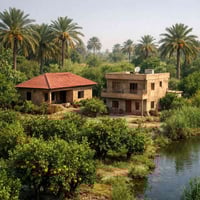 للبيع بيتين ضمن أرض واحدة 📍 المساحة الكلية: 2 دونم 🏠 البيت الأول (عكَا...