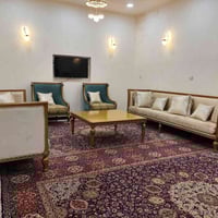 تخم زان كويتي قماش وتر ابرو 12مقعد  قنفتين اكبار  مع كراسي ثنين مع طبل...