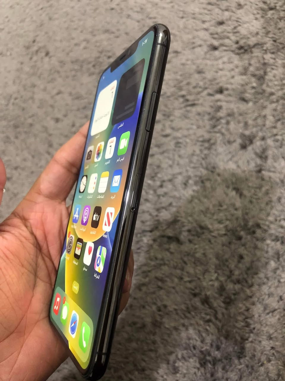 ايفون 11 برو ماكس بلادي
الجهاز نظيف زلغ مابيه مكفول 
 انطيك ظمان اسبوع 
آلـــــون ؛  اسود فحمي
ذاكـــــره ؛ 256
نـظـافـــه؛  99
بـطـاريته؛   95 
نـمــوذج؛  M ماستر
جهاز كل شغال ومابيه اي خلل مكفول عل ظمان
مـلــحـقـاتـه ؛ شـاحـن + كـيـبـل +لزكه ضدك الكسر +كـڤـر فـقـط 
السـعر المـطـلوب ؛ 320 الـف قـفـل 
مـكانـي بـغـداد مدينه الصدر


**إذا كنت صاحب هذا الإعلان وتريد حذفه لأي سبب، رجاءا أرسل رسالة إلى الدعم الفني**