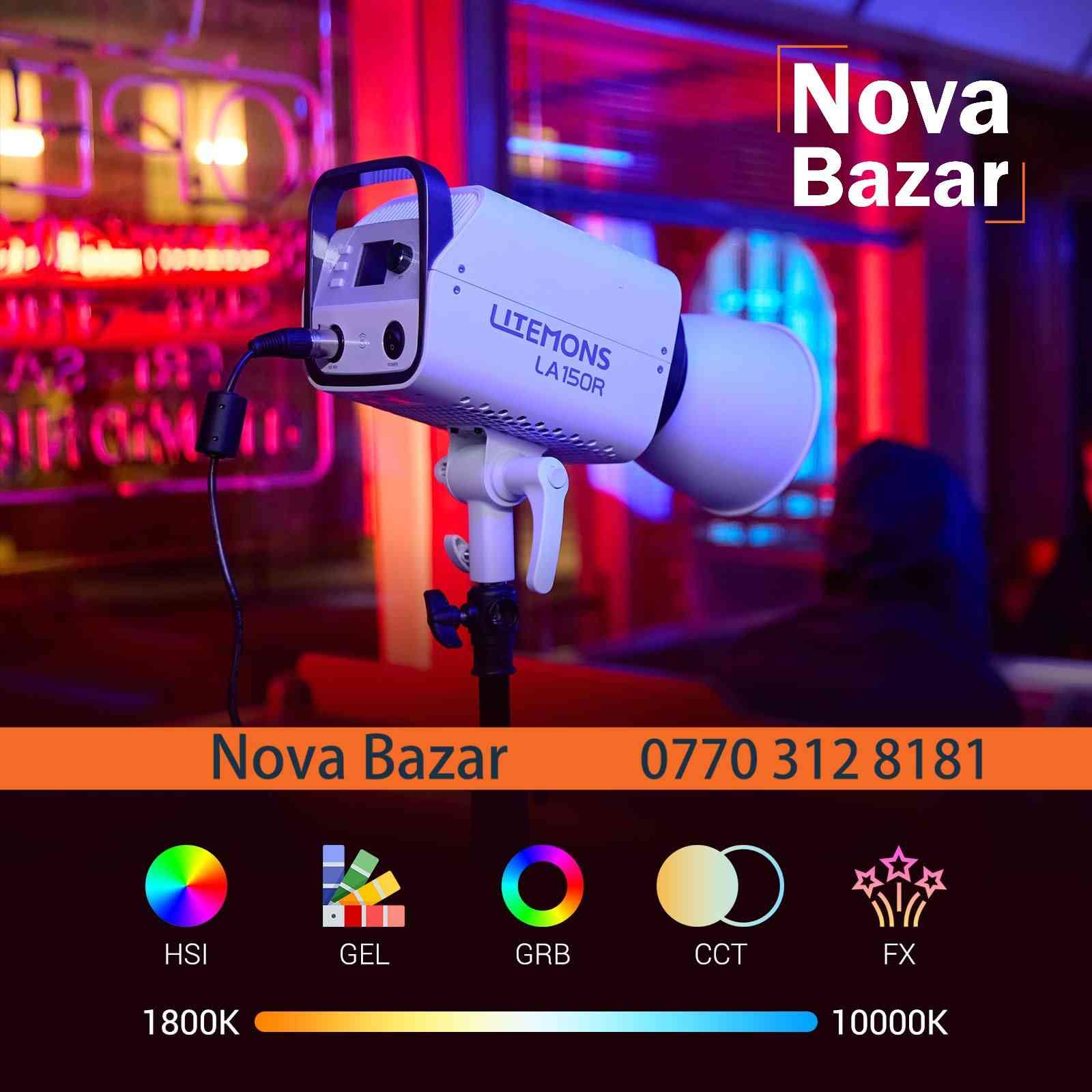تازەترین بەرهەمی GODOX 
باشترین تایبەتمەندی لەم لیدە هەیە  
بلوتوس و NFC و  RGB  

Godox LA150R Full Color COB LED Video Light, 165W RGB 1800-10000K CCT with G/M Adjustment, 14 Lighting Effects, Bowens Moun, with NFC/APP Control for Live Streaming


**إذا كنت صاحب هذا الإعلان وتريد حذفه لأي سبب، رجاءا أرسل رسالة إلى الدعم الفني**