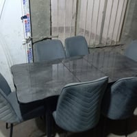 ميز طعام تركي • ٦ كراسي • بابل المدحتيه